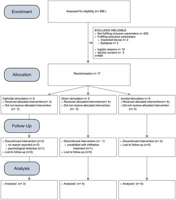 Supplementing transcranial direct current stimulation to local infiltration series for refractory neuropathic craniocephalic pain: A randomized controlled pilot trial